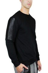 Blue Ocean Mens Stylish French Terry Moto Top (BO-46)