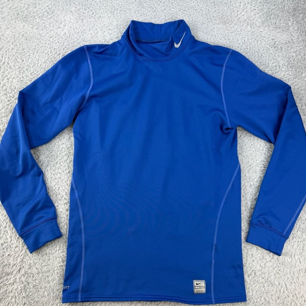 Nike Pro Therma-FIT Mock Neck Long Sleeve Shirt Size Large gallery