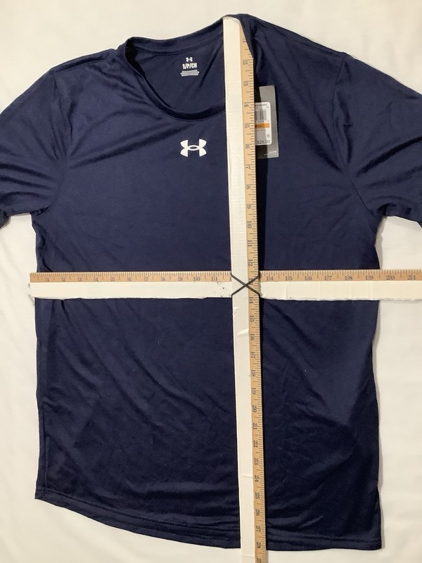 Under Armour Shirt Mens Small Blue Team Tech Short Sleeve Athletic Training Tee gallery