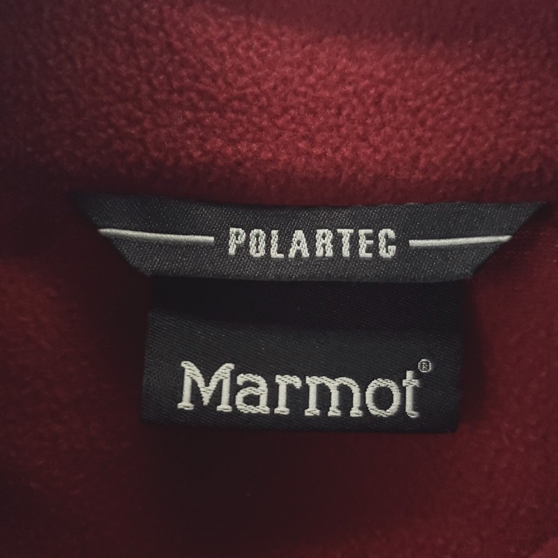 Marmot Pullover Mens Medium Red 1/4 Zip Polartec Classic Fleece Top Hiking gallery