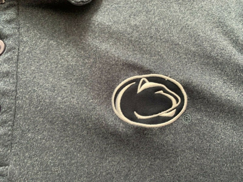 Penn State Nittany Lions Embroidered Logo Polo shirt Mens Sz M NCAA Sports Blue gallery