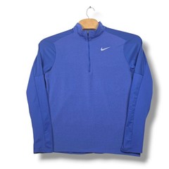 Nike Dri-FIT Element 1/2 Zip Running Top Mens Large Blue DJ0531-430 Pullover Gym