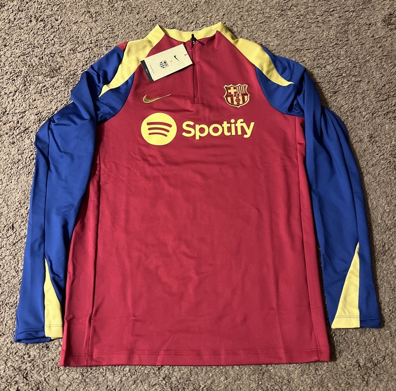 Nike FC Barcelona Strike Drill Zip Training Top FJ5531-621 Size Medium gallery