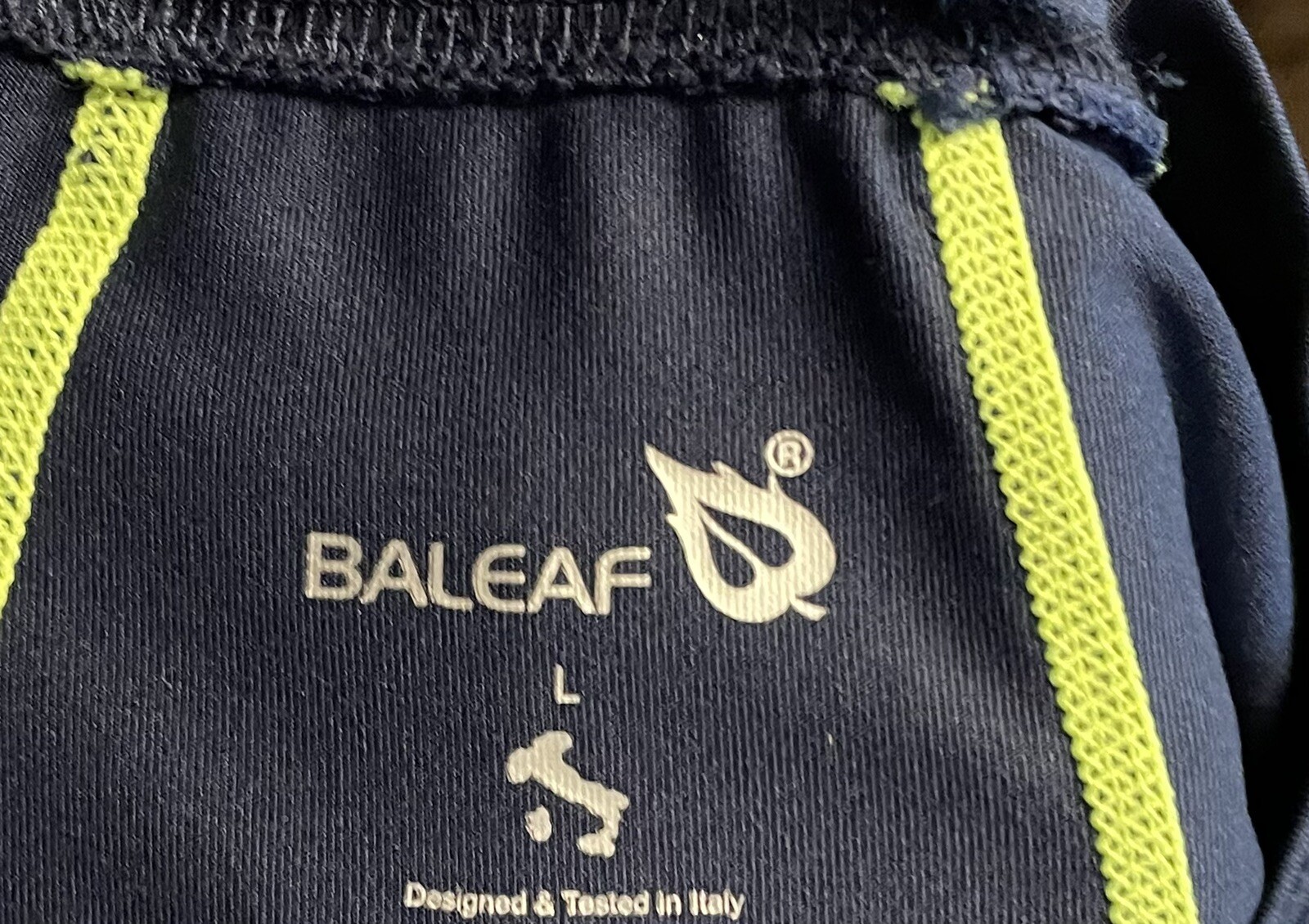 Baleaf mens performance long sleeve Navy Blue shirt size L gallery