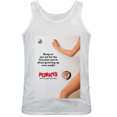 Porkys Film Poster Regular Fitted White Vest Top