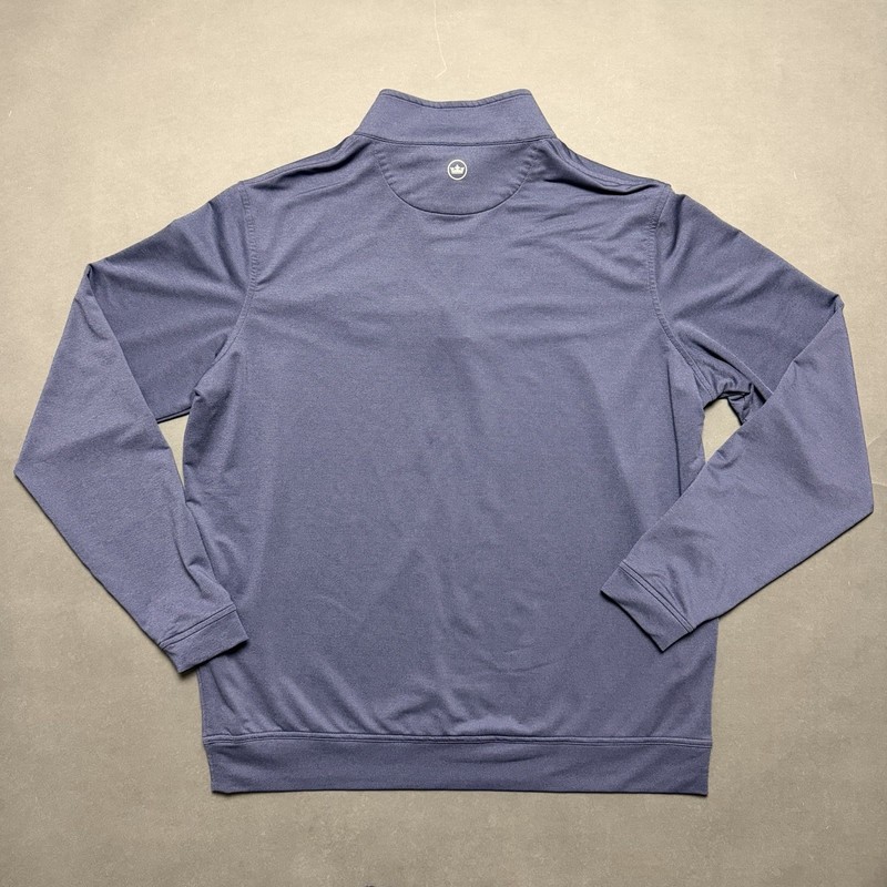 Peter Millar Crown Sport Golf Stretch 1/4 Zip Pullover Mens Large Performance gallery