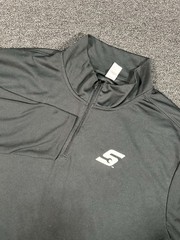 Snap-On Tools Quarter-Zip Performance Pullover Shirt Black Size XL Long Sleeve