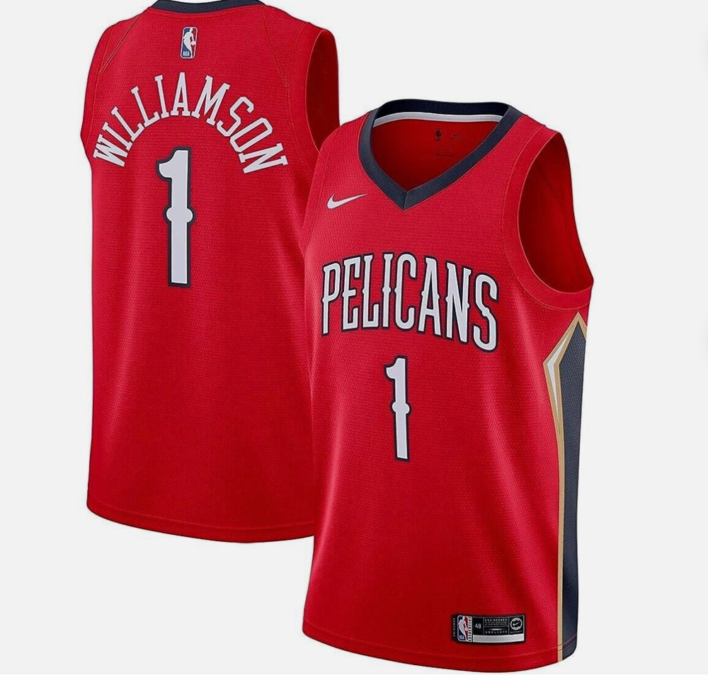 Nike ZION WILLIAMSON PELICANS STATEMENT EDITION JERSEY MENS Medium CV9486-660