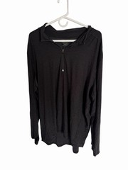 American Eagle AE Active 360° Extreme Flex 1/4 Zip Pullover Black XXL