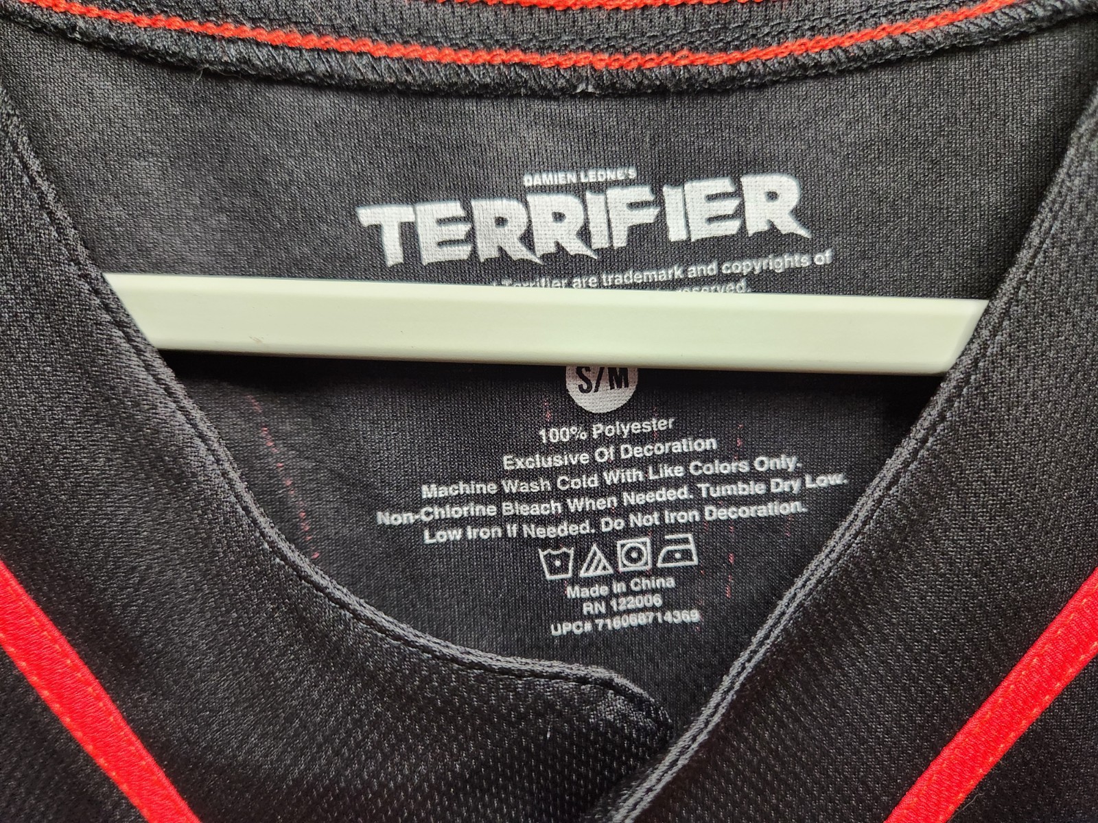 Terrifier Horror Movie Jersey "Art The Clown" Baseball Jersey Terrifier Sz S/M gallery