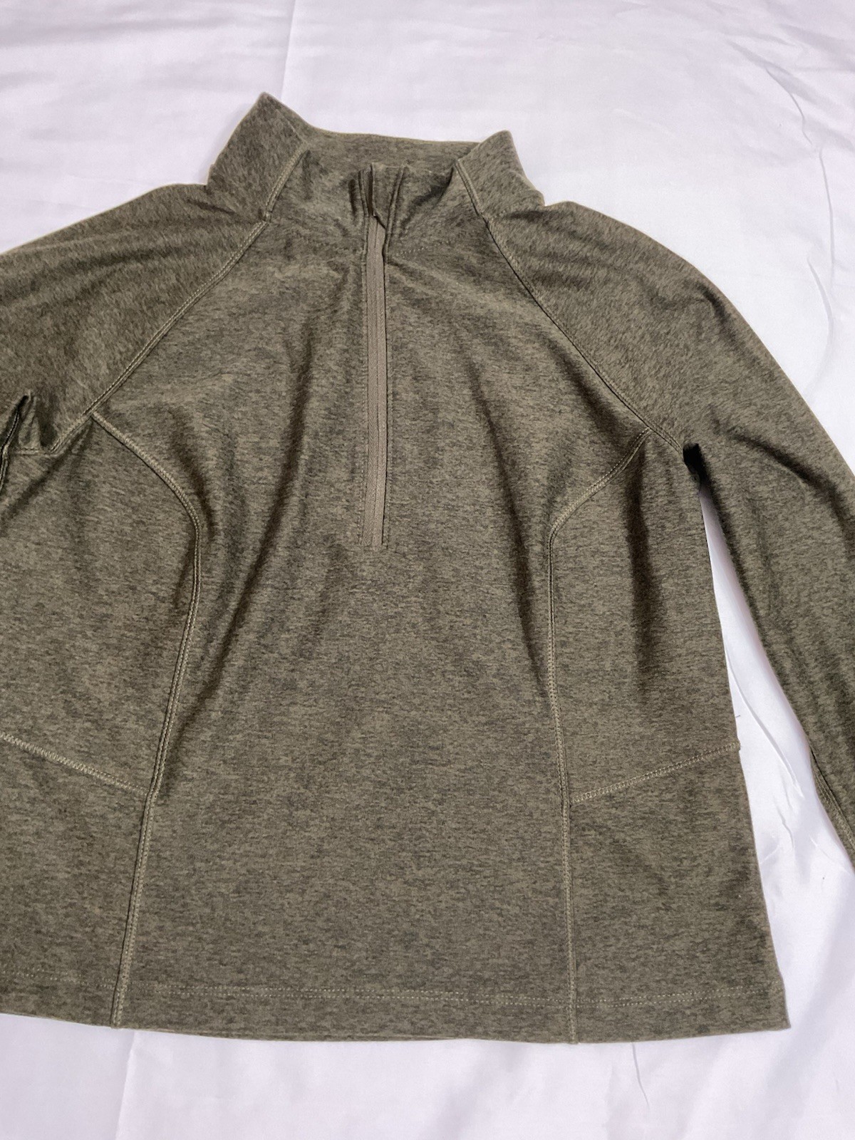 Xersion Cloud+ Men's Heather Gray 1/4 Zip Pullover Raglan Poly Sz S gallery
