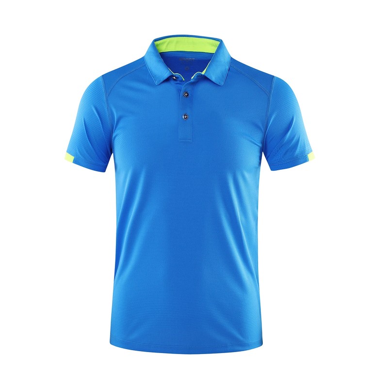 Men Summer Quick Dry Polo Shirt Golf Jersey Breathable Sports Fitness Lapel Top gallery