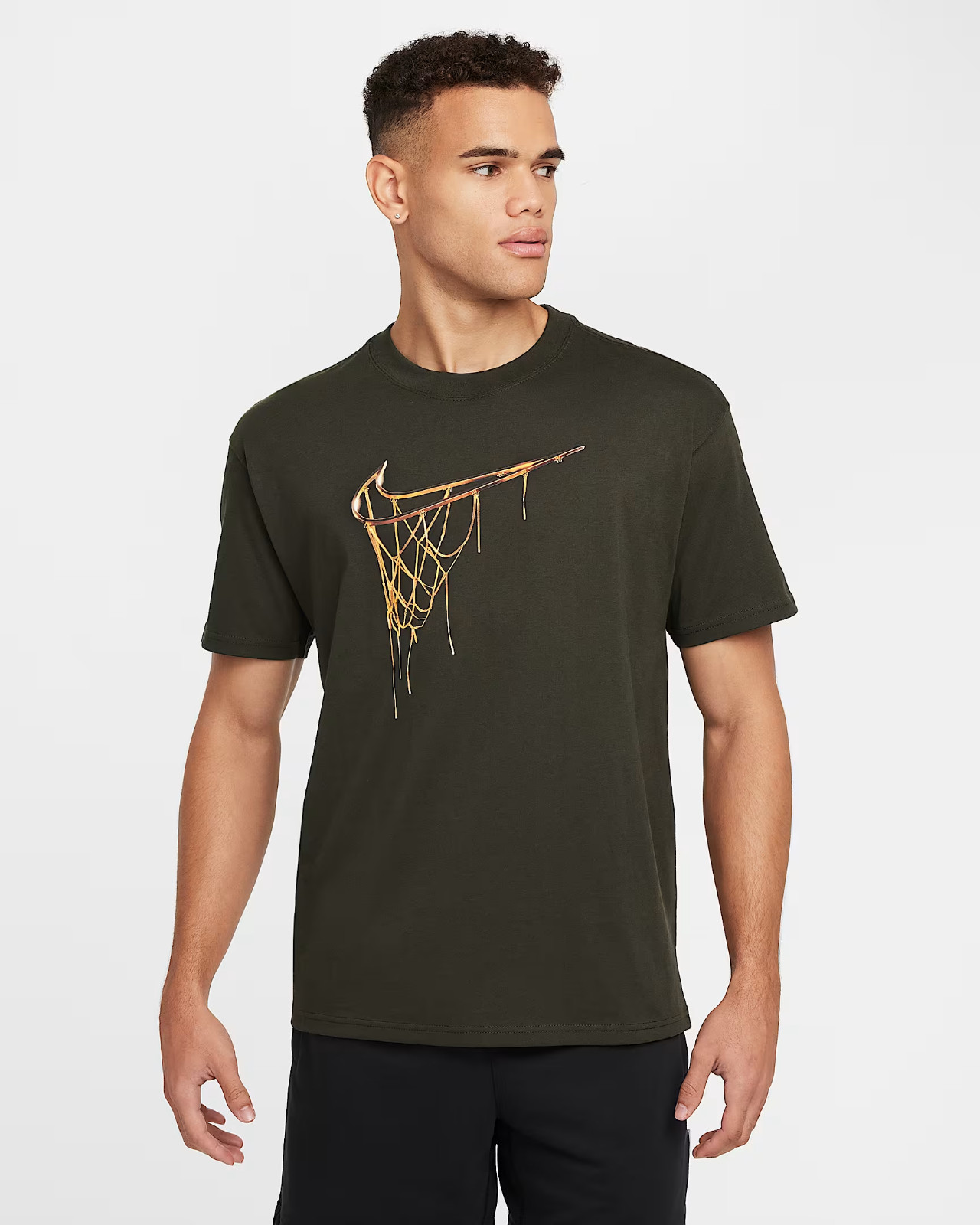 Nike Max90 Basketball Sequoia Green SS T-Shirt Men's Size XL Loose Fit NWT gallery