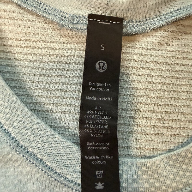Lululemon Metal Vent Tech T Shirt Short Sleeve Light Blue Athletic Men’s S gallery