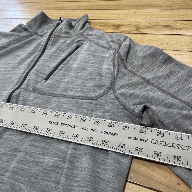 Terramar Sweater Mens XL Fitted Wool Blend Quarter Zip Pullover Thermal STP8747X gallery