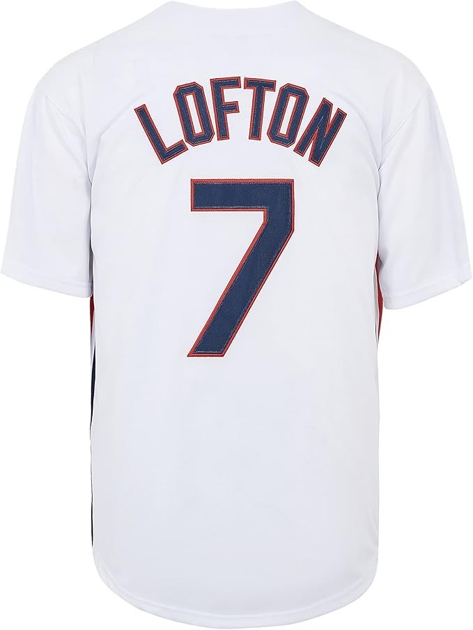 Cleveland Indians Kenny Lofton #7 Major League Movie Jersey White Men's 3XL XXXL gallery