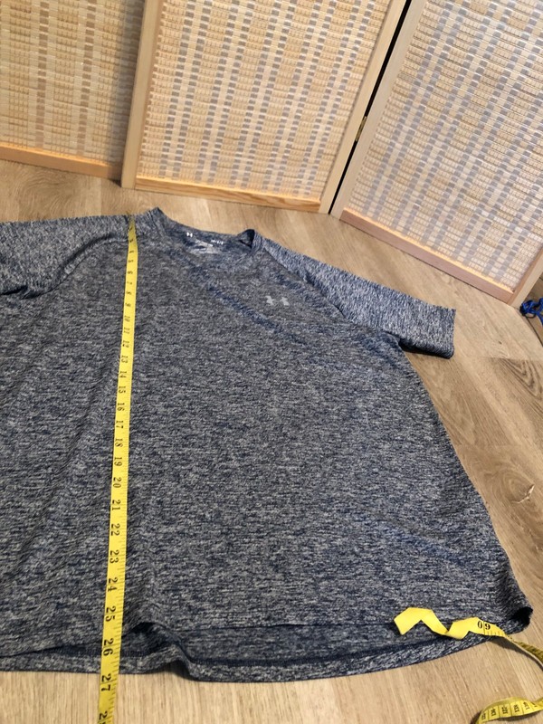 Under Armour Athletic Sportswear SS Men's Shirt Blue Static Large L Tech Tee 704 gallery