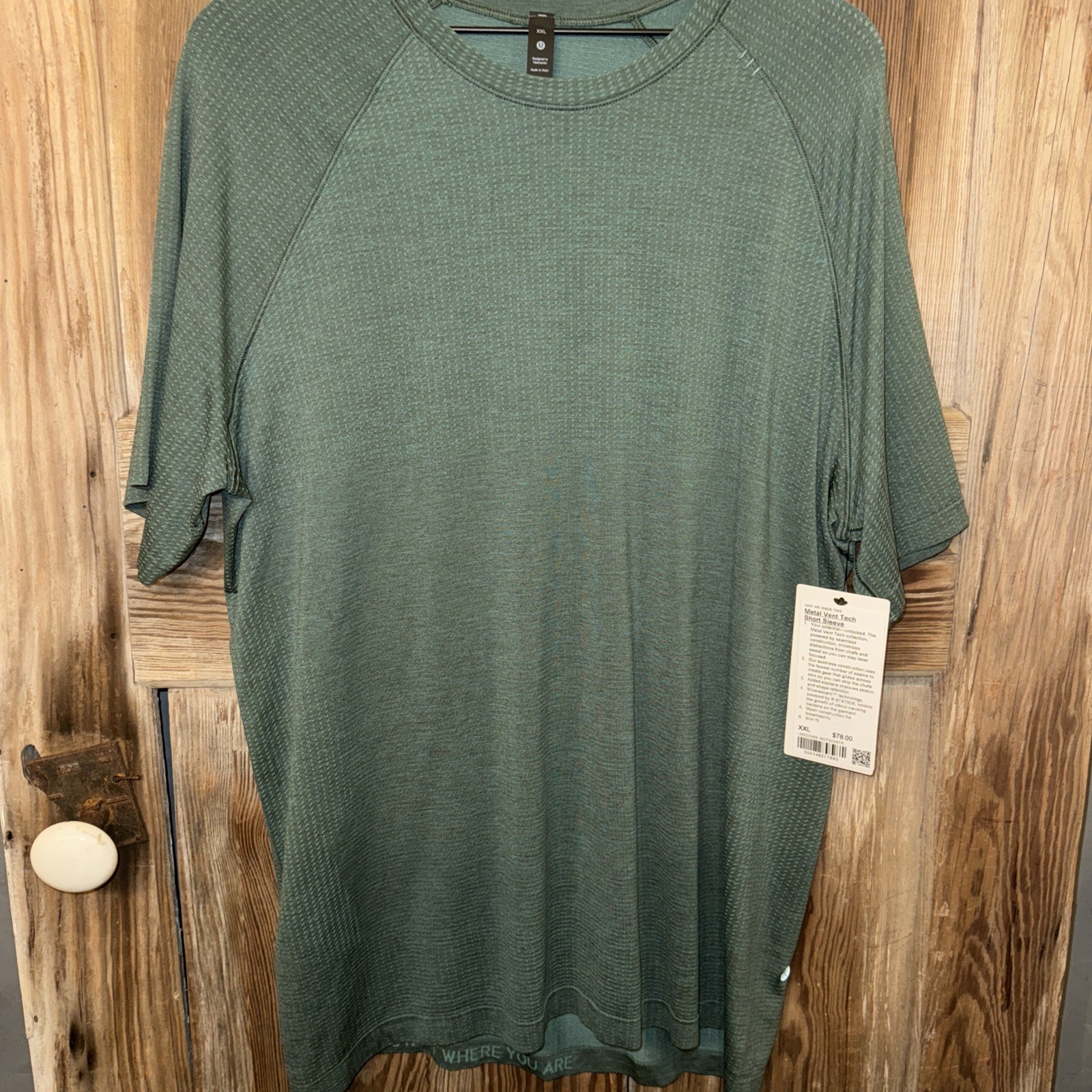 🔥NWT Lululemon Metal Vent Tech SS Shirt Size XXL- Dark Forest Green - MEFO/DKFR gallery
