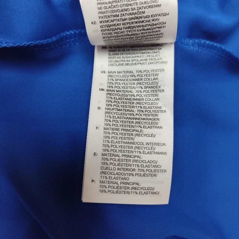 Adidas Shirt Men Large Blue 1/4 Zip Pullover Golf Sideline Soccer Tagless GM4868 gallery