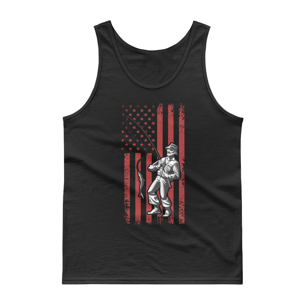 Funny Fishing Great American Fisherman Tank Top gallery