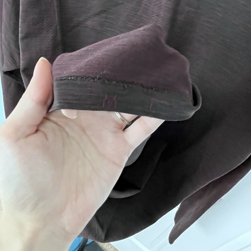 Lululemon Metal Tech Vent Long Sleeve Medium Maroon Burgundy gallery