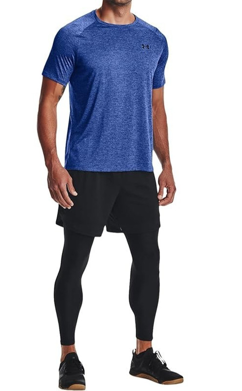 Under Armour UA Tech 2.0 Short Sleeve Tee 4XL Tech Blue/Black 1326413-432 gallery