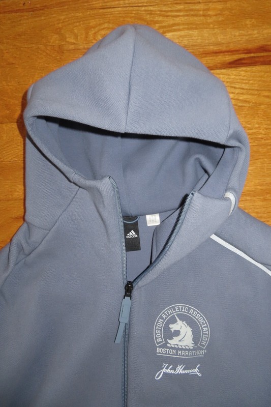 Adidas B.A.A. BOSTON MARATHON "TOGETHER FORWARD" Zippered (LG) Hooded Jacket gallery