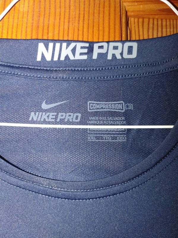 nike men`s pro cool compression half sleeve shirt , midnight navy (719903-419) gallery