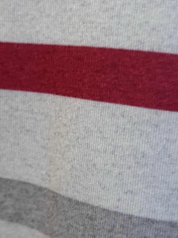Callaway Golf Polo Shirt Mens XL Red Gray Stripe Opti-Dri Performance Polyester gallery