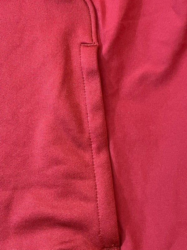 Under Armour Red 87% Polyester 13% Elastane Short Sleeve Athletic Shirt Medium gallery