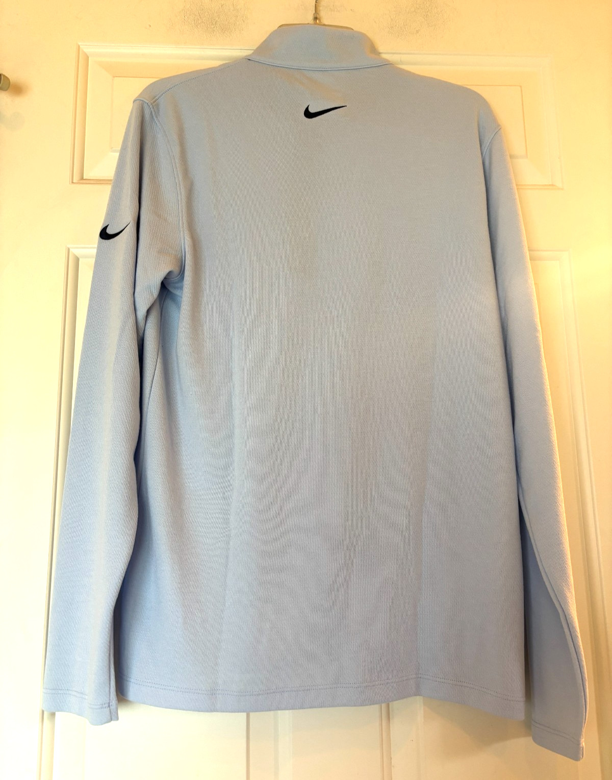 Nike Golf Quarter Zip Shirt Dri Fit Light Blue Long Sleeve Size Mens S NWT $75 gallery