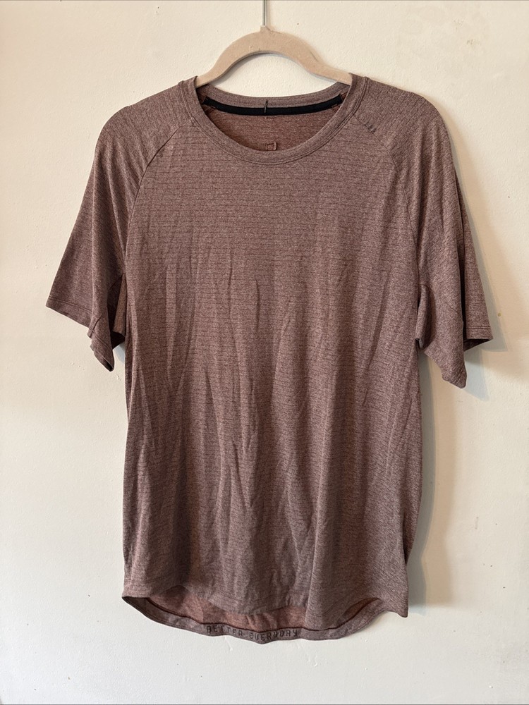 Lululemon Men’s Drysense Muted Athletic Terracotta Silvercrescent Tee Sz S A26