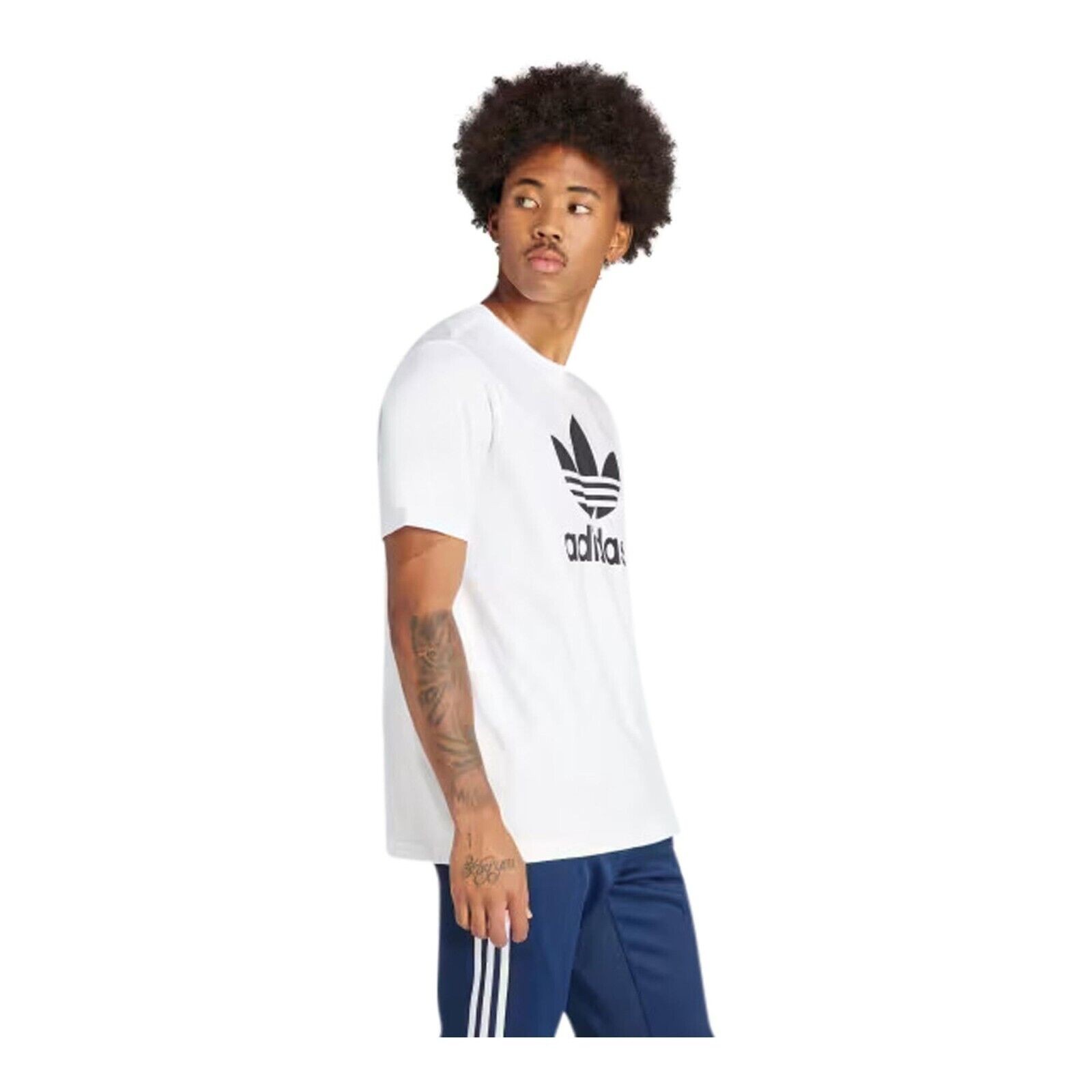 Adidas Originals Adicolor Trefoil Mens Tee White T Shirt IV5353 Size S gallery
