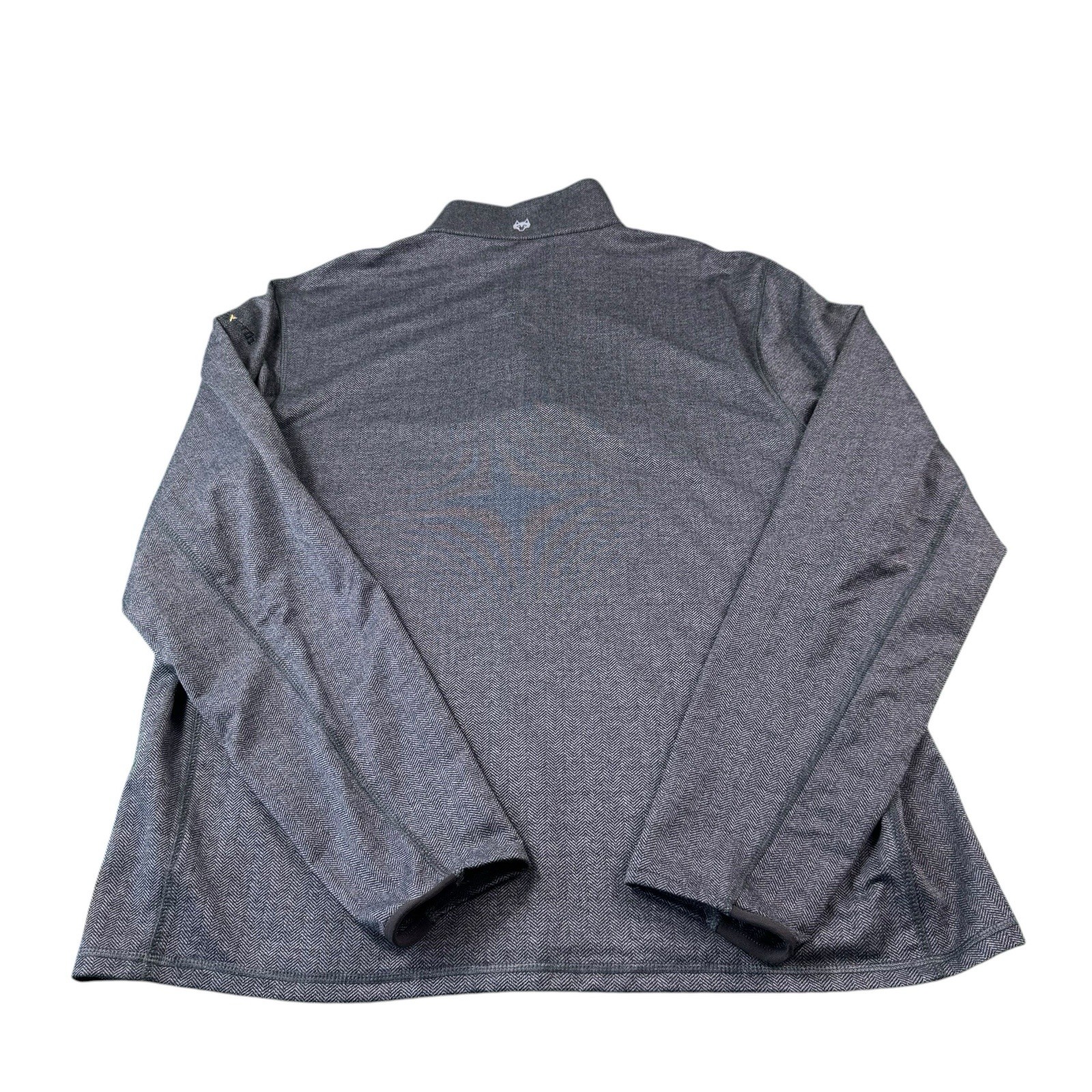 Greyson Gray Black Herringbone Isleworth Country Club Half Zip Golf Pullover XL gallery