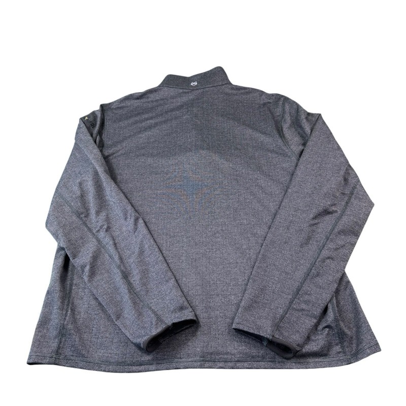 Greyson Gray Black Herringbone Isleworth Country Club Half Zip Golf Pullover XL gallery