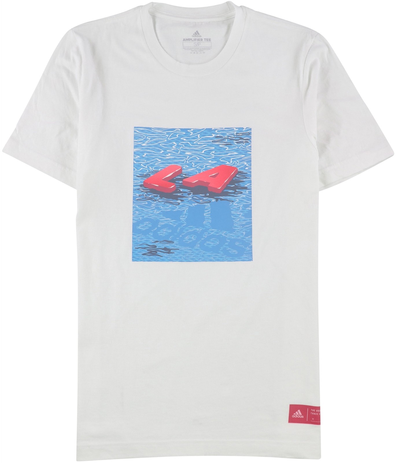 Adidas Mens LAX Pool Time Graphic T-Shirt, white, M gallery