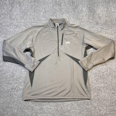 The North Face Flight Series Pullover Mens Large Gray 1/4 Zip Long Sleeve