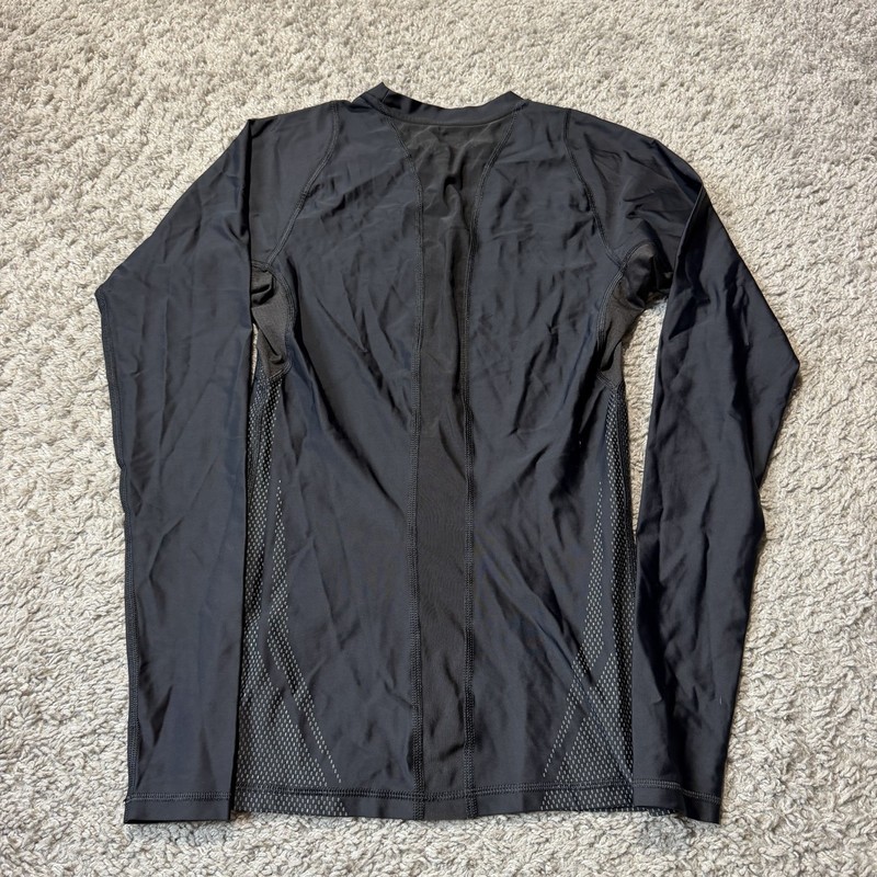 Puma Training Long Sleeve Compression Shirt Mens Small Black Stretch Performance gallery