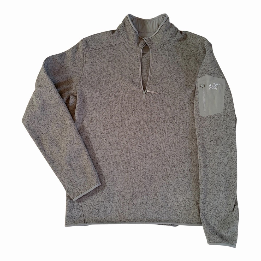Arc'teryx Men's Large Covert 1/2 Zip Fleece Pullover Mock Neck Pocket