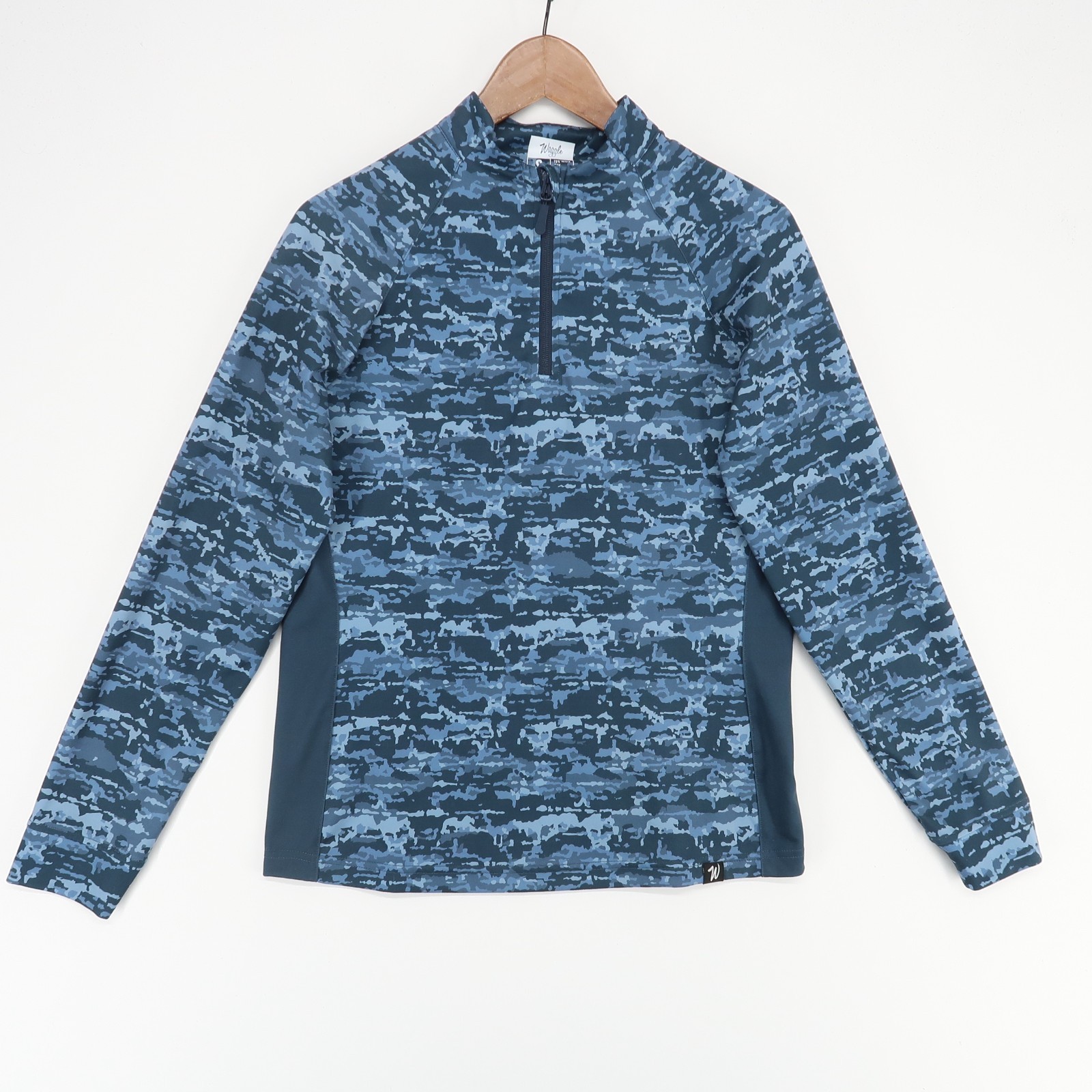 Waggle Golf Quarter Zip Pullover Mens Small Blue Camo Lightweight Stretch gallery