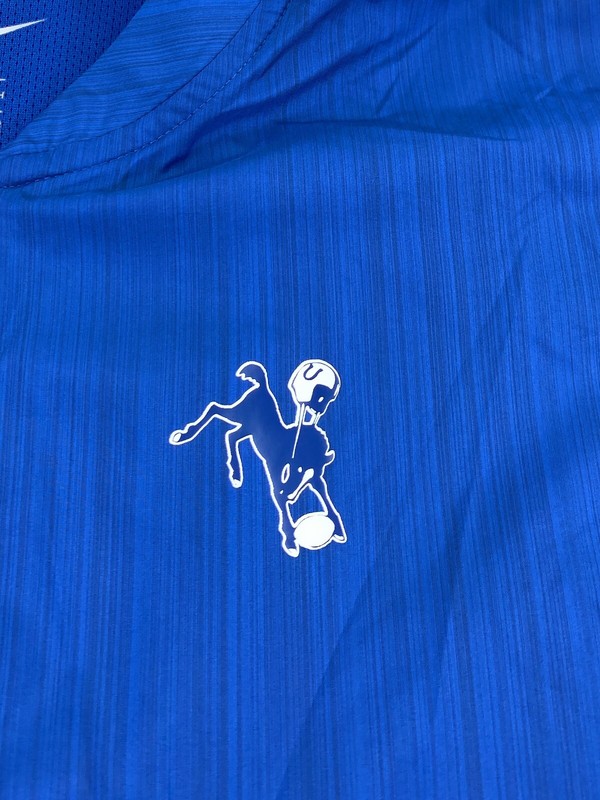Nike NFL On-Field Men's 1/2 Zip Vented Indianapolis Colts Blue Wind Shirt Small gallery