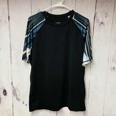Liberty Pro Men’s Activewear Shirt Size Medium Black Blue White Short Sleeve
