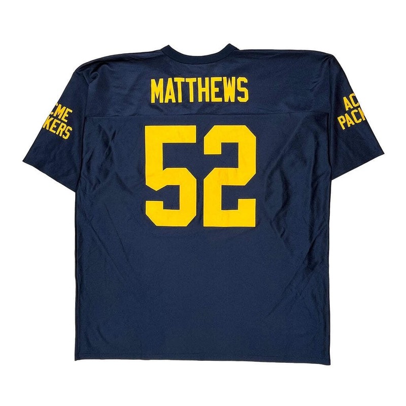 Green Bay Packers N.F.L. Team Apparel Football Football Jersey - 2XL Navy Polyes gallery