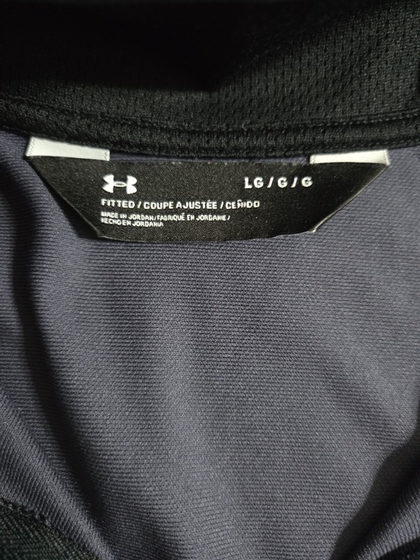 Under Armour Men's Gray and Black Full Zip Track Jacket. L gallery
