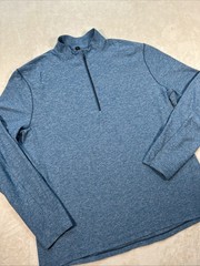 Lululemon Blue Surge Warm 1/2 Zip Long Sleeve Shirt Mens XXL M3AN8S Pullover