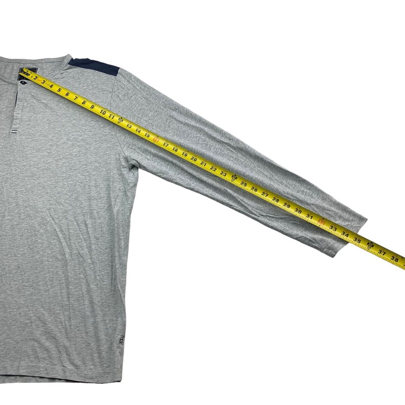 Tommy John Men's Cotton/Modal Stretch L/S Henley T-Shirt Gray/Black • 2XL gallery