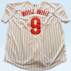 Philadelphia Phillies Jersey Mens XL Pinstripe MLB Baseball Whiz Whit 9 Nike