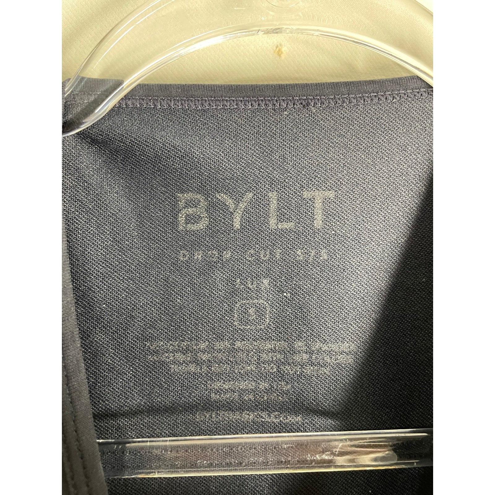 BYLT Drop Cut Short Sleeve T-shirt Black Gray Polka Dot Size Small Men's gallery