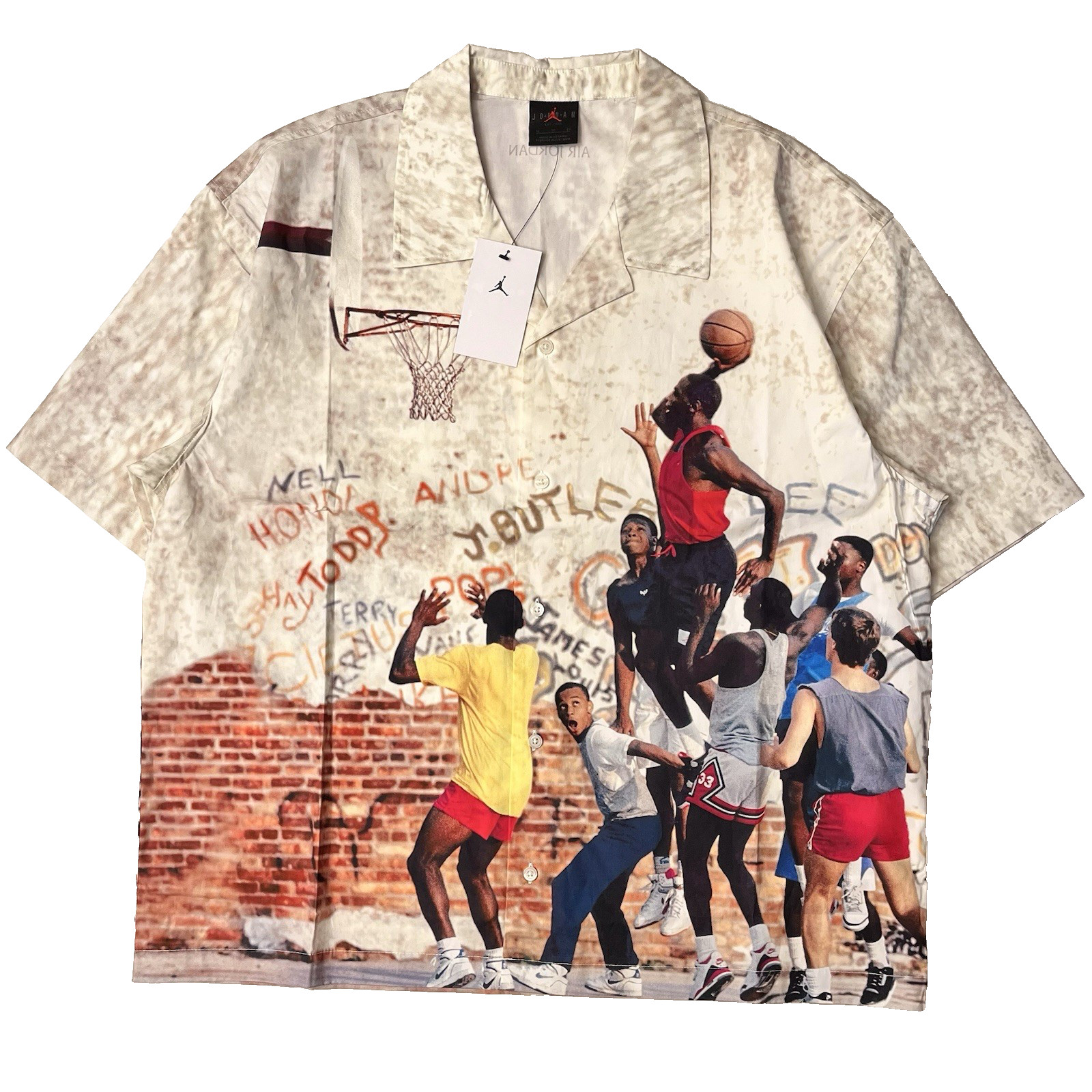 Air Jordan All-Over Graphic Camp Shirt HF9347-133 Sail (Men’s XL) gallery