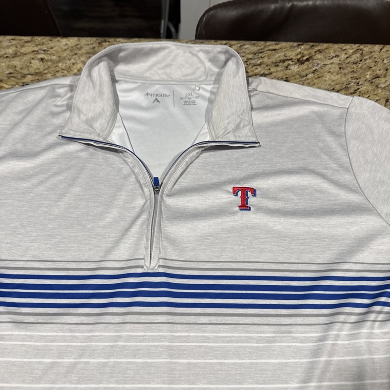 Antigua Texas Rangers Pullover Lightweight Men’s 2XL Long Sleeve Nice Cpix gallery